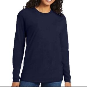 HANES Live Love Comfort Casual Long Sleeve T-Shirt Top Tee